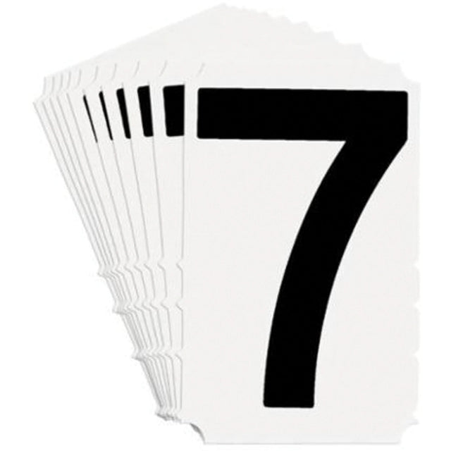 Quick-Align® Individual Gothic Number and Letter Labels, 7, 3" H, Black