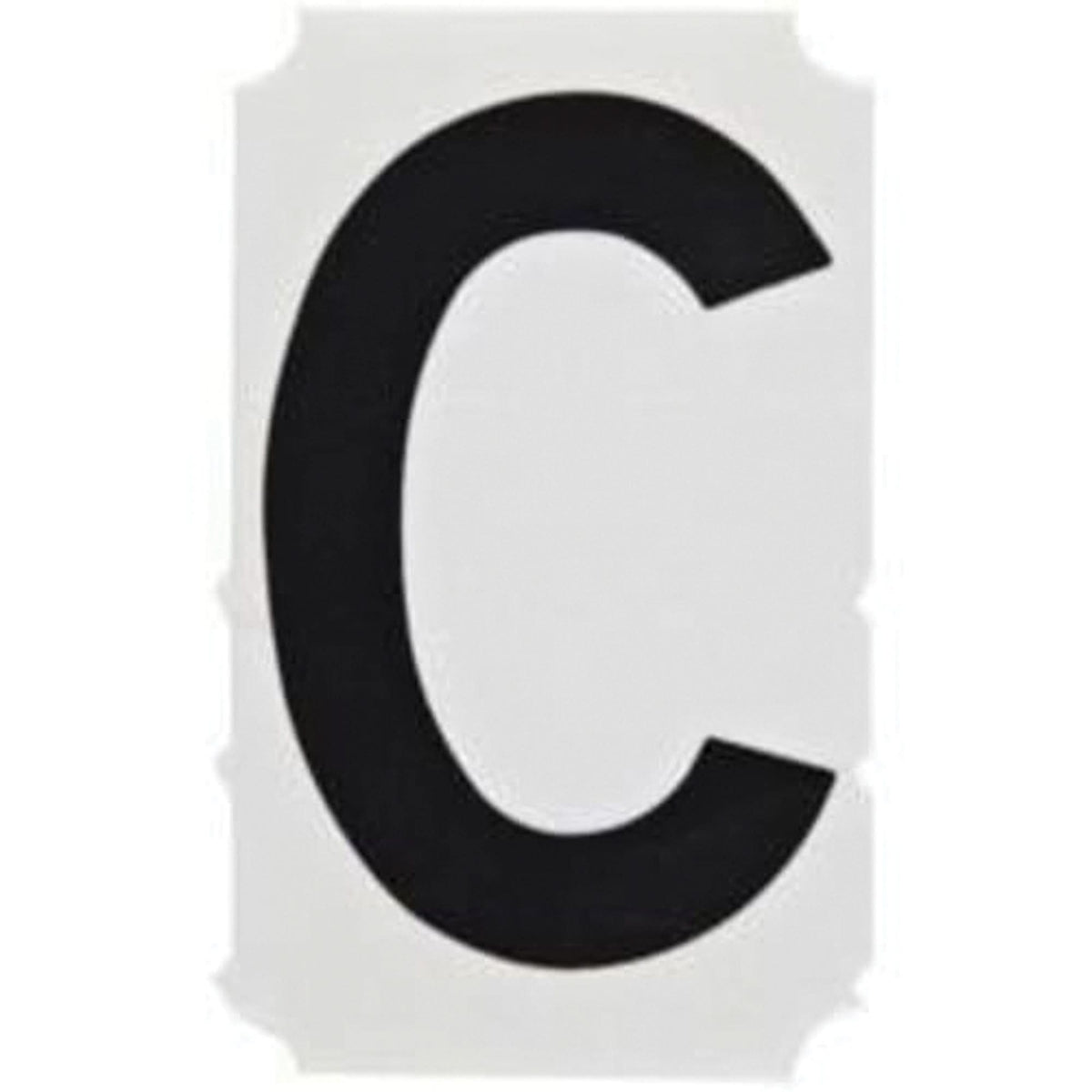 Quick-Align® Individual Gothic Number and Letter Labels, C, 3" H, Black