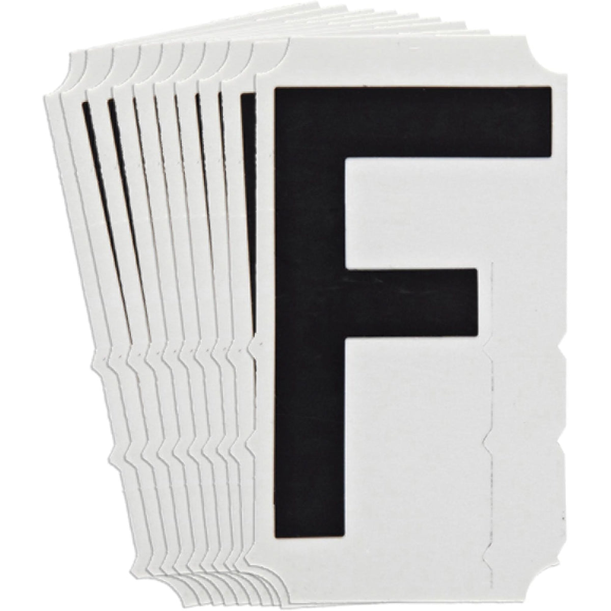 Quick-Align® Individual Gothic Number and Letter Labels, F, 3" H, Black