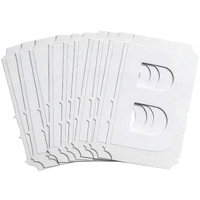 Quick-Align® Individual Gothic Number and Letter Labels, B, 3" H, White