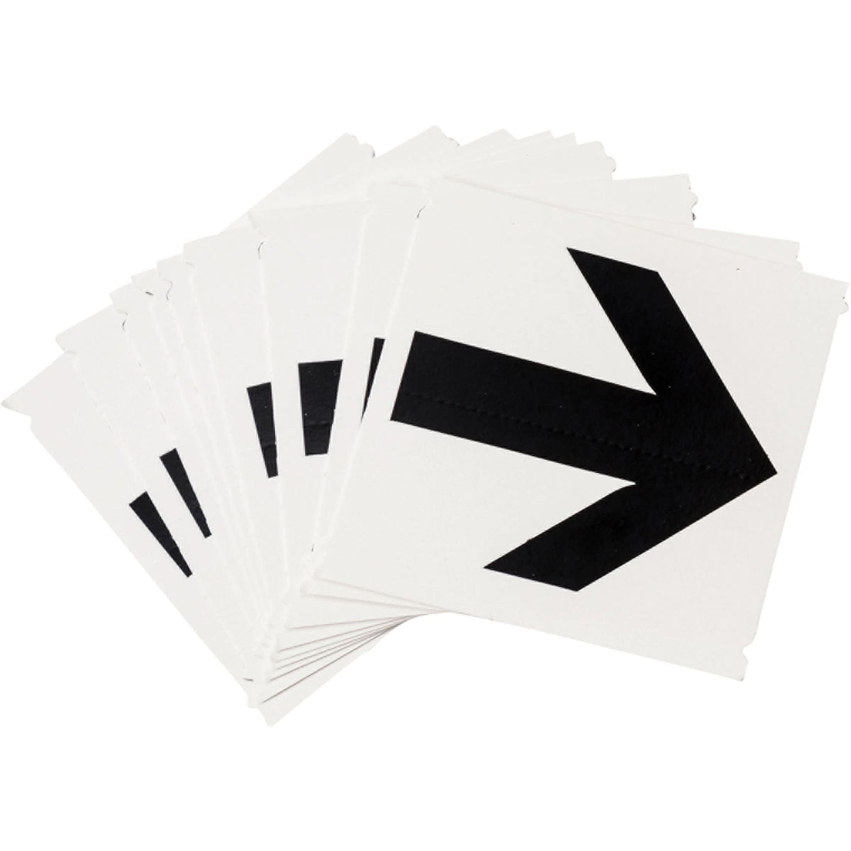 Quick-Align® Individual Gothic Number and Letter Labels, Arrow Symbol, 4" H, Black