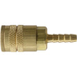 Maxquik 3/8" Hose Barb Coupler, Zinc Plated Steel