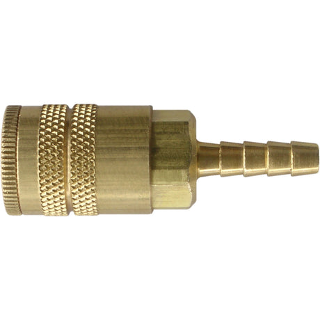 Maxquik 1/4" Hose Barb Coupler, Zinc Plated Steel
