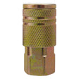 Quick Couplers - 1/4" Industrial, One Way Shut-Off - Manual Couplers, Brass/Stainless Steel