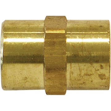 Female Hex Nipple, Brass