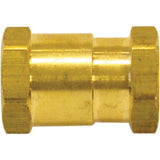 Female Hex Nipple, Brass