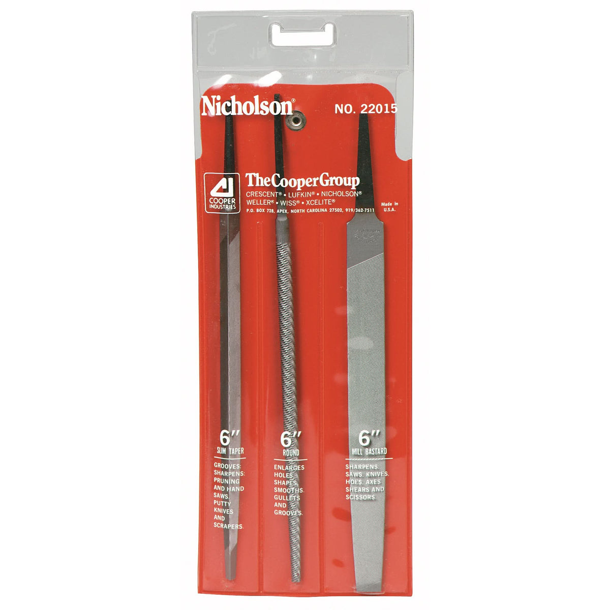 General Purpose File Set, 3 Pcs