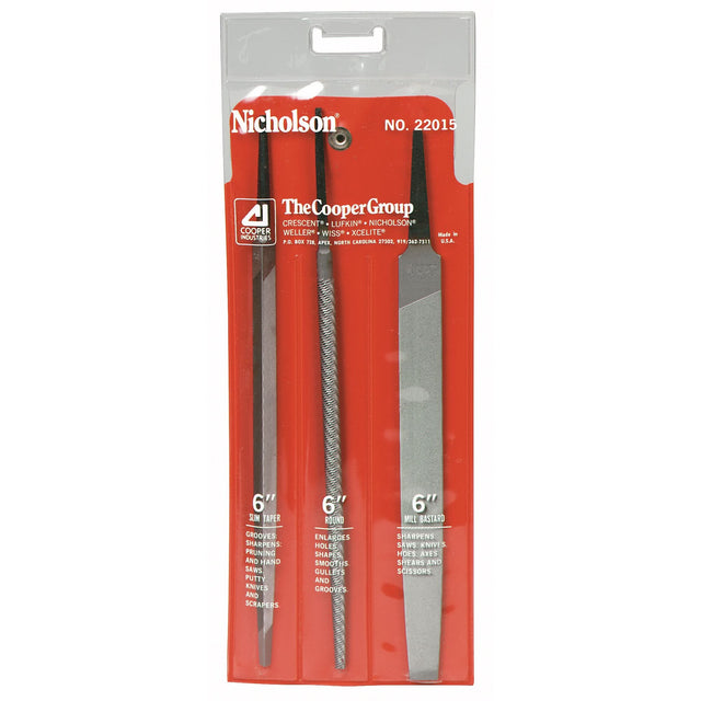 General Purpose File Set, 3 Pcs