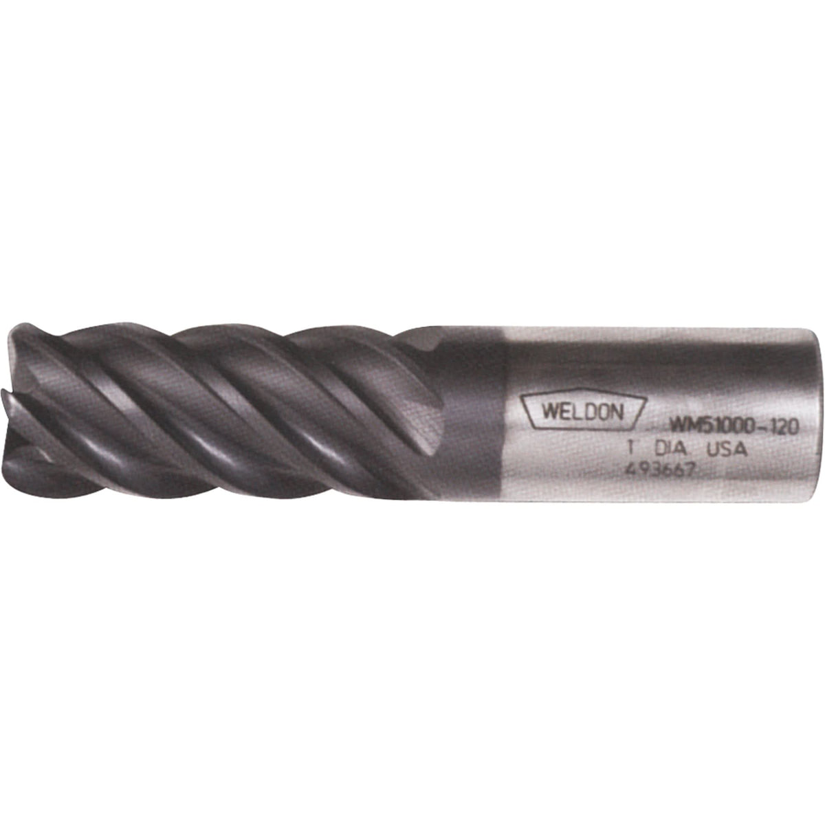 End Mill, 1/2" Dia., 5 Flutes