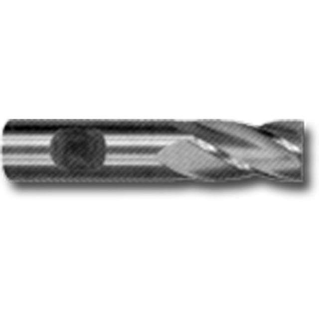 Weldon Shank End Mill, 1-3/8" Dia., 4 Flutes, High Speed Steel