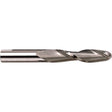 Ball End Long Series End Mill, 3/16" Dia., 4 Flutes, Carbide