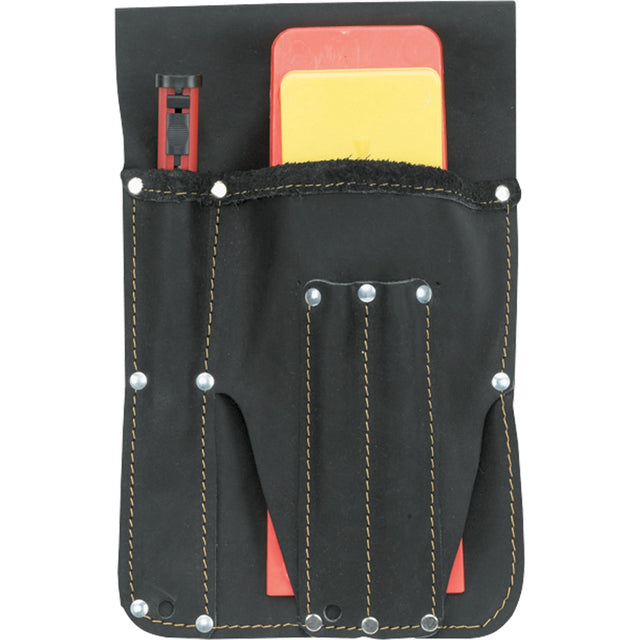 Wedge Pouch, Tool Holder, Leather, 2 Pockets