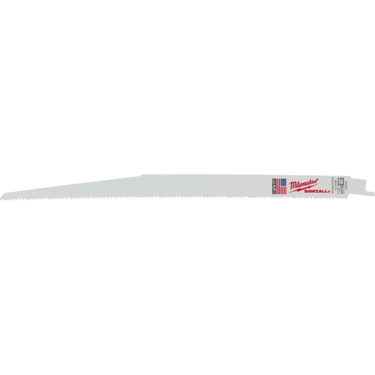 Sawzall® Reciprocating Saw Blades, Bi-Metal, 8-12 TPI, 12" L x 3/4" W