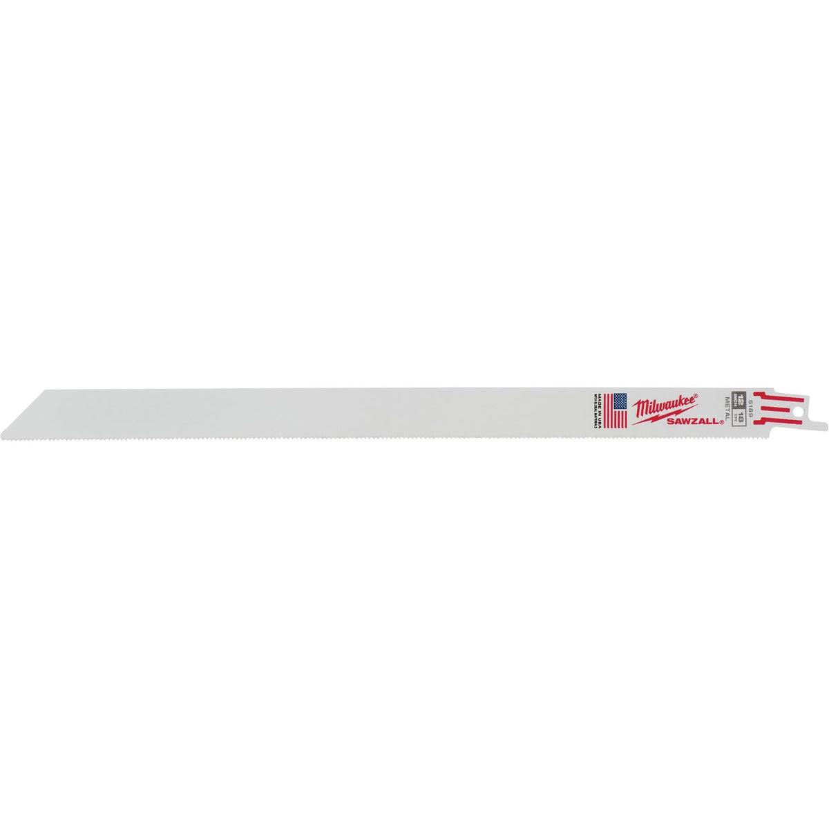 Sawzall® Reciprocating Saw Blades, Bi-Metal, 18 TPI, 12" L x 3/4" W