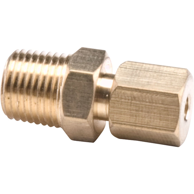 Compression Connector-tube To Male Pipe, 1/2" x 3/8"