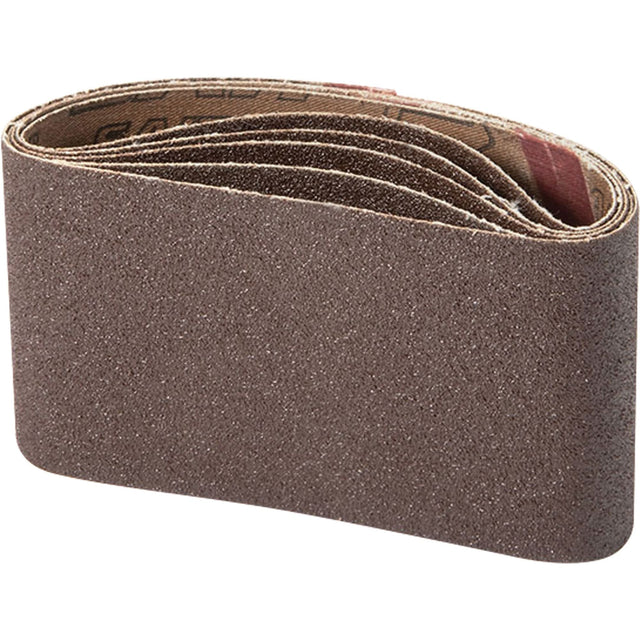 Portable Abrasive Belt, 3" W x 21" L, Aluminum Oxide, 100 Grit