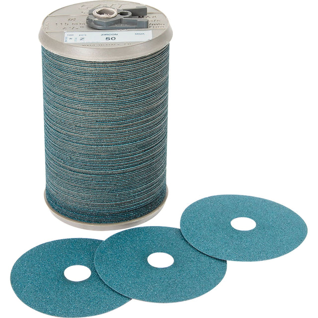 Blue Line™ Aggressive Grinding Fibre Disc, Zirconium, 60, 4-1/2" Dia x 7/8" Arbor
