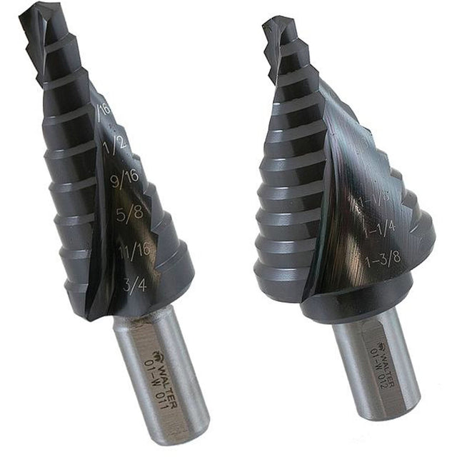 Multi-Step Drill Bit Set, 3 Pieces, High Speed Steel