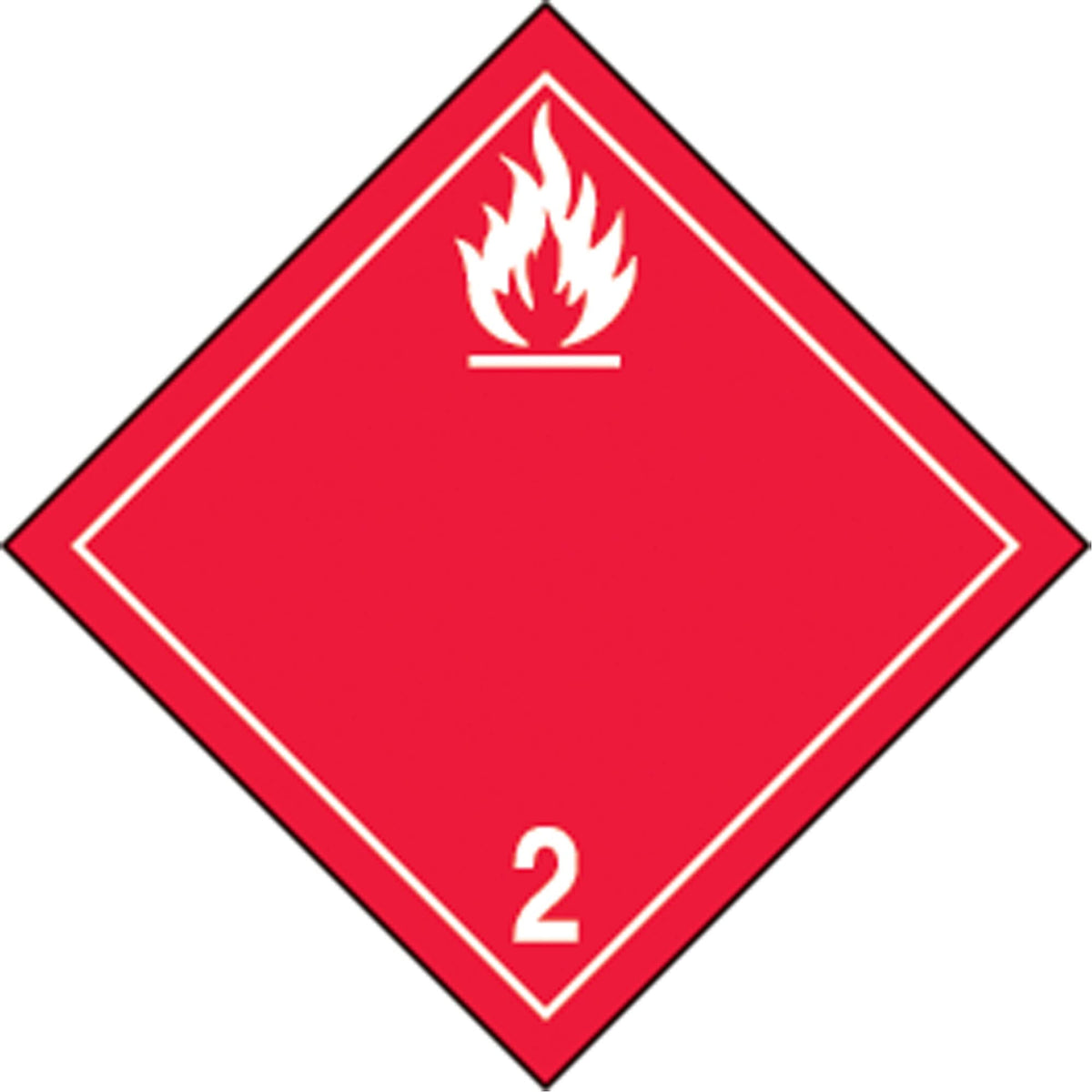 TDG Shipping Labels, Class 2.1, Flammable Gases, Paper