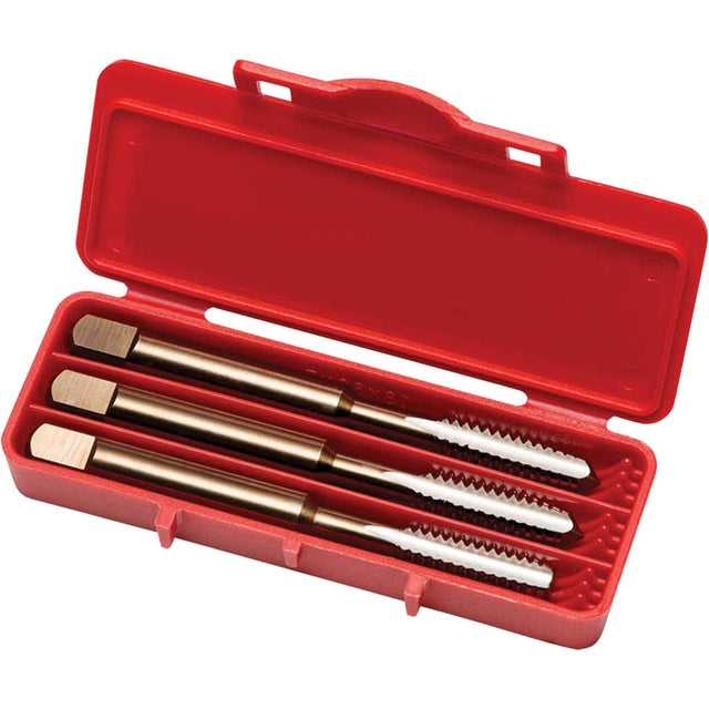 Hand Tap Set, High Speed Steel, 1/4"-20 Thread