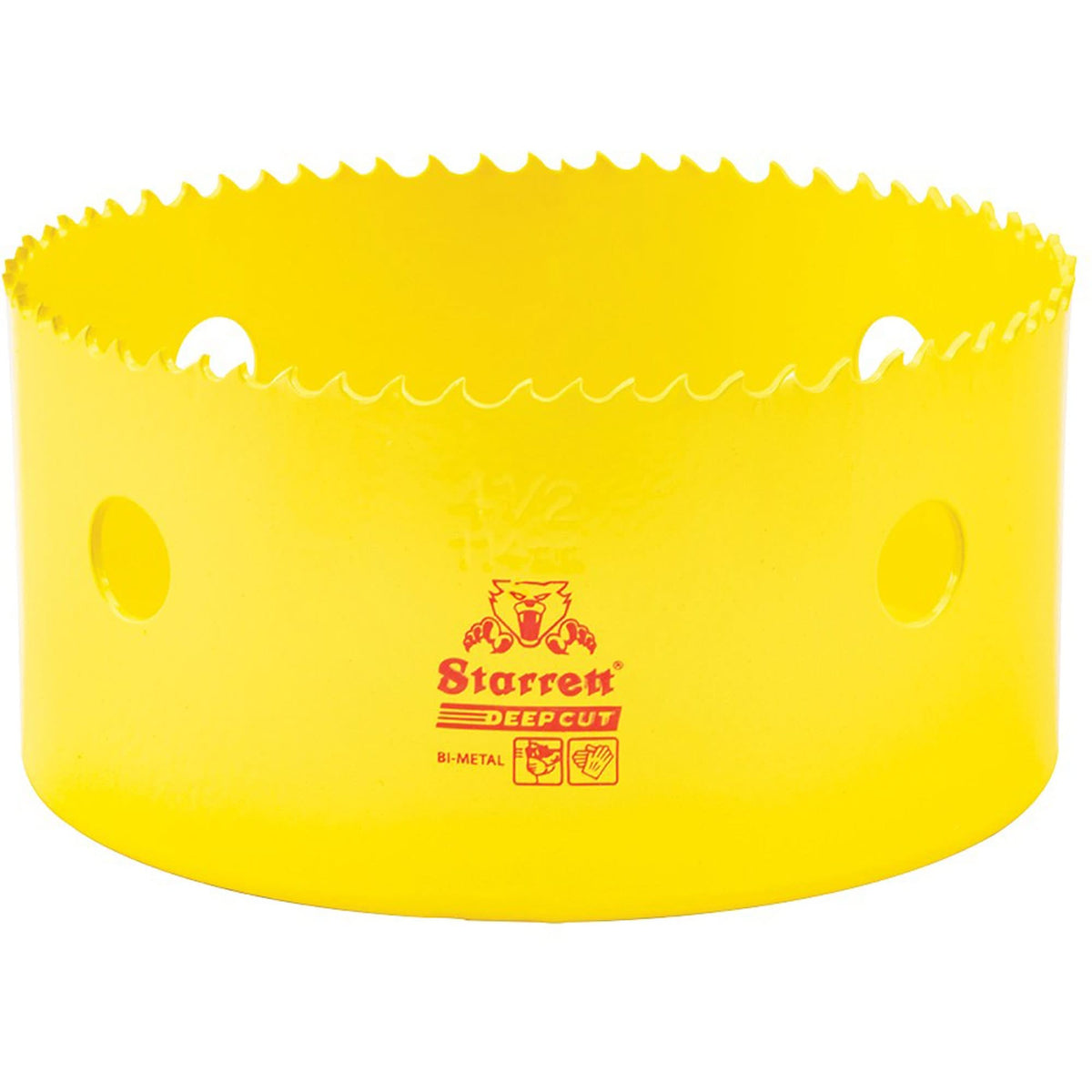 Bi-Metal Holesaw - 4-1/2", 4-1/2", 2" Depth of Cut, Bi-Metal