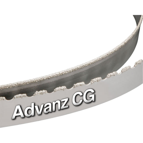 Advanz™ CG Bandsaw Blades, Tungsten Carbide Grit Bonded To An Alloy Back, 1" W x 0.035" Thick