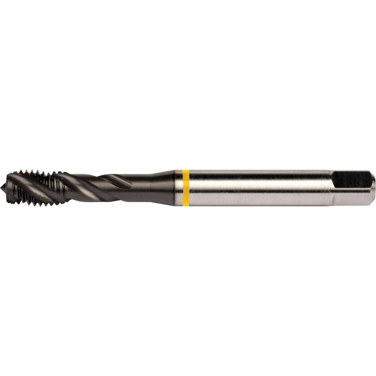 Yellow Shark Spiral Flute Tap, High Speed Cobalt, 1/4"-20 Thread, 3.15" L
