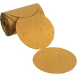 Stikit™ Gold Paper Sanding Disc Roll, 6" Dia., P120 Grit, Aluminum Oxide