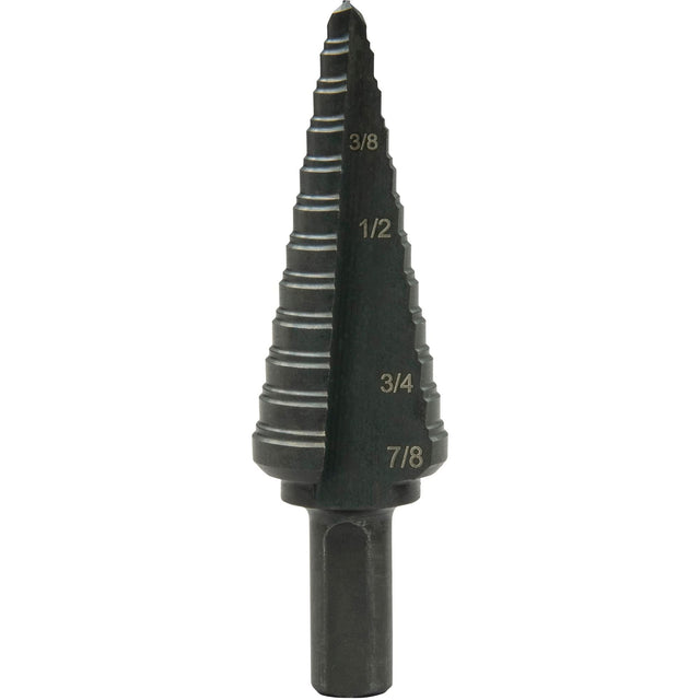 Multi-Hole Step Bit, 3/16"/4.8 mm - 7/8"/#4/22.2 mm