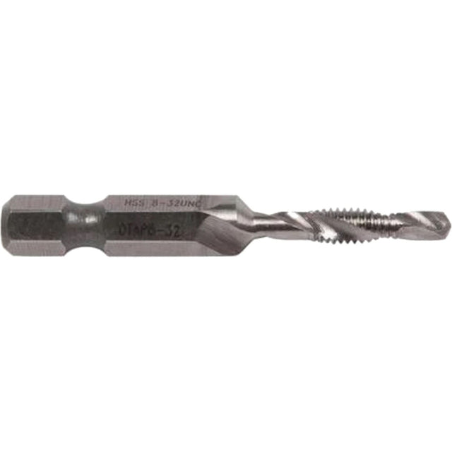 Drill/Tap Bit, #8, High Speed Steel