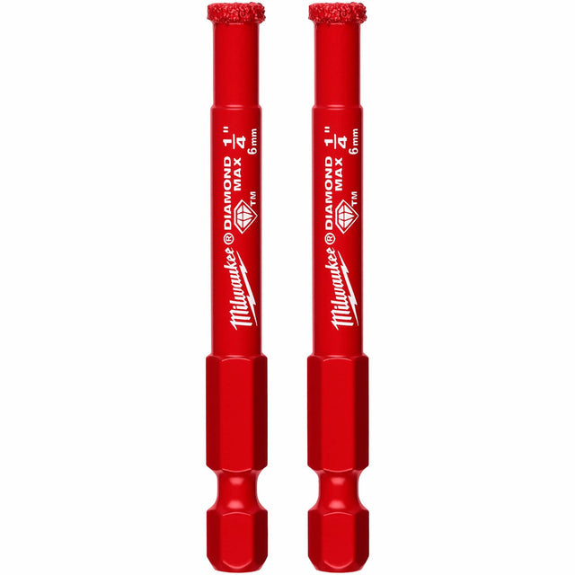 Diamond Max™ Hole Saw Bit, 1/4", 1-1/2" Depth of Cut, Diamond