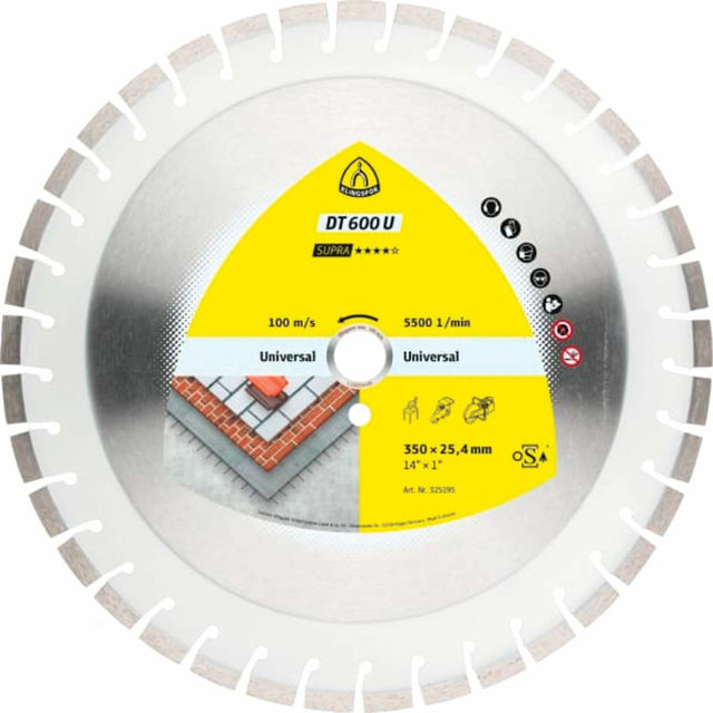 DT 600 U Supra Large Diamond Cutting Blades