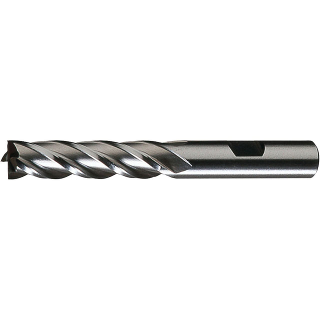 Centre Cutting Finishing Square End Mill, 3/4"/0.75" Dia., 3-7/8"/3.875" L, 4 Flutes, 3/4" Shank, High Speed Steel