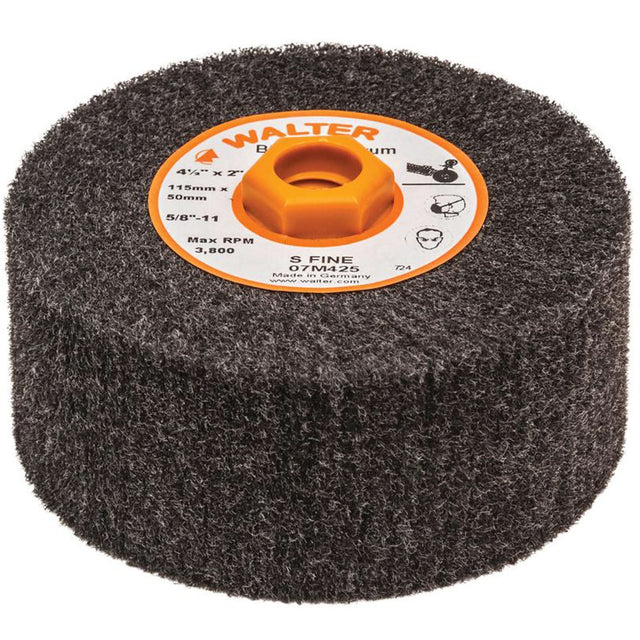 Blendex™ Surface Conditioning Drum, 4-1/2" Dia. x 2" W, 5/8"-11 Arbor, Super Fine Grit