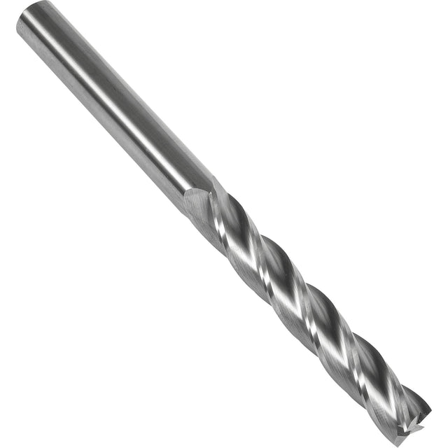 S137 30° Extra Long Square End Mill, 3/8" Dia., 4" L, 4 Flutes, 3/8" Shank, Carbide