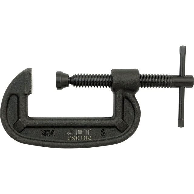 Heavy-Duty C-Clamp, 8" (203.2 mm) Capacity, 3-1/4" (82.55 mm) Throat Depth