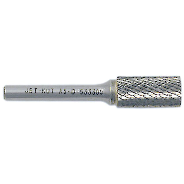 JET-KUT® Cylindrical Shape Burr, 1/2" Dia., 1/4" Shank, 1" Depth of Cut