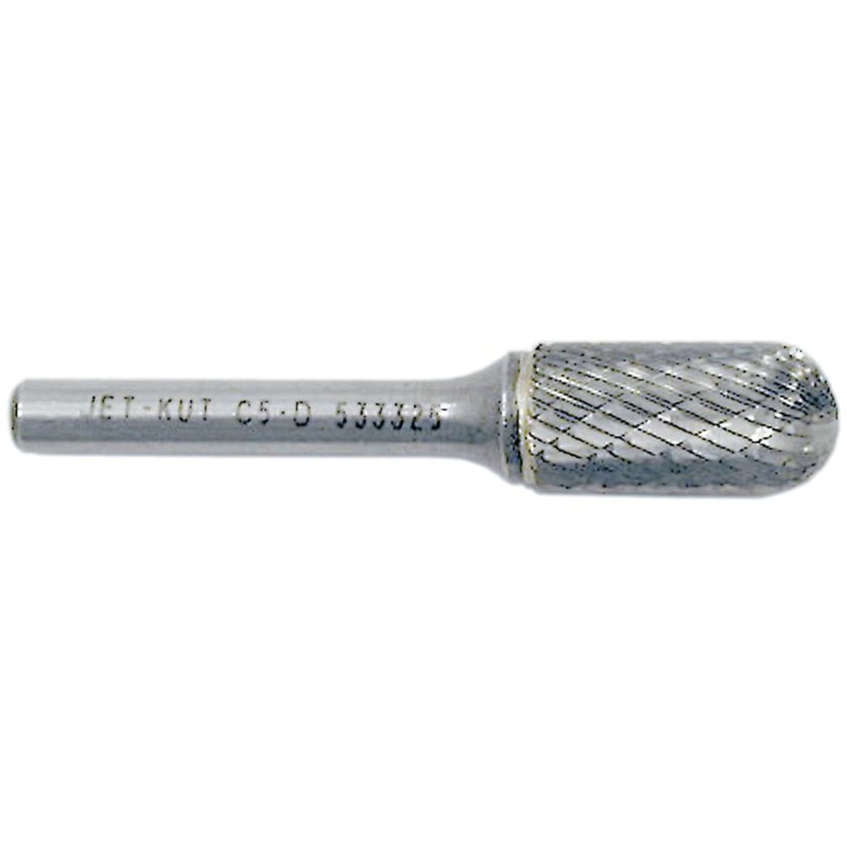 JET-KUT Round Nose Shape Burr, 3/8" Dia., 3/4" Depth of Cut