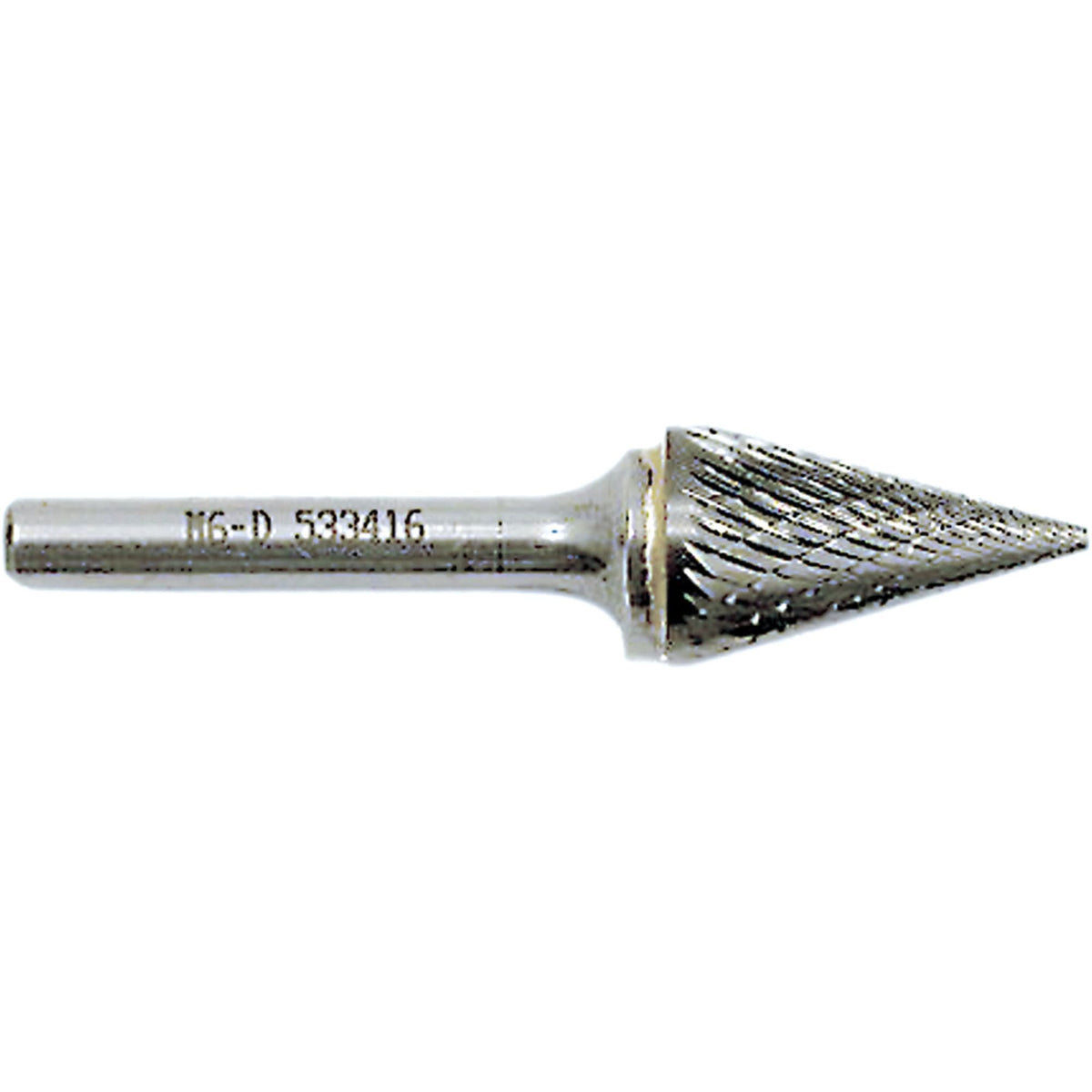M4-D JET-KUT® Cone Shape Burr, 3/8" Dia., 1/4" Shank, 5/8" Depth of Cut
