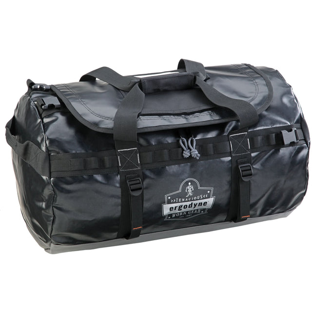Water Resistant Duffel Bags, Vinyl, 1 Pockets, Black
