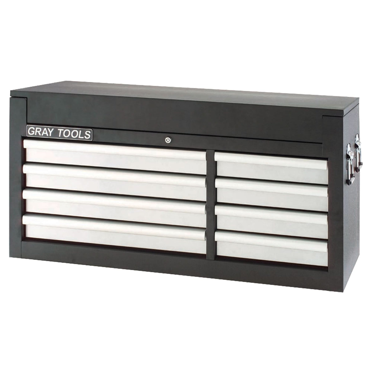 Top Chest - 8 Drawers, 41-1/2" W, 8 Drawers, Black