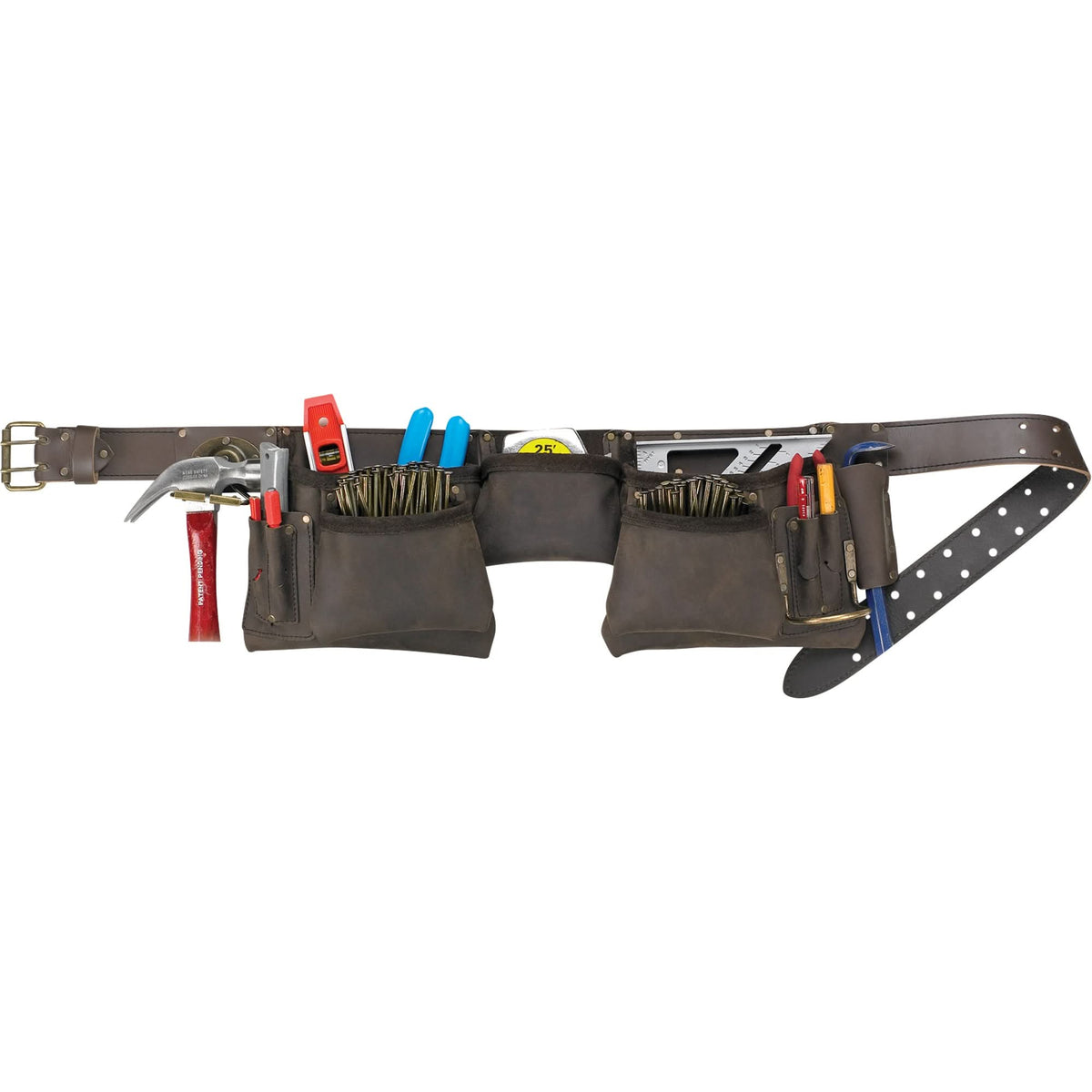 Constructor's Tool Belt, Leather, Tan