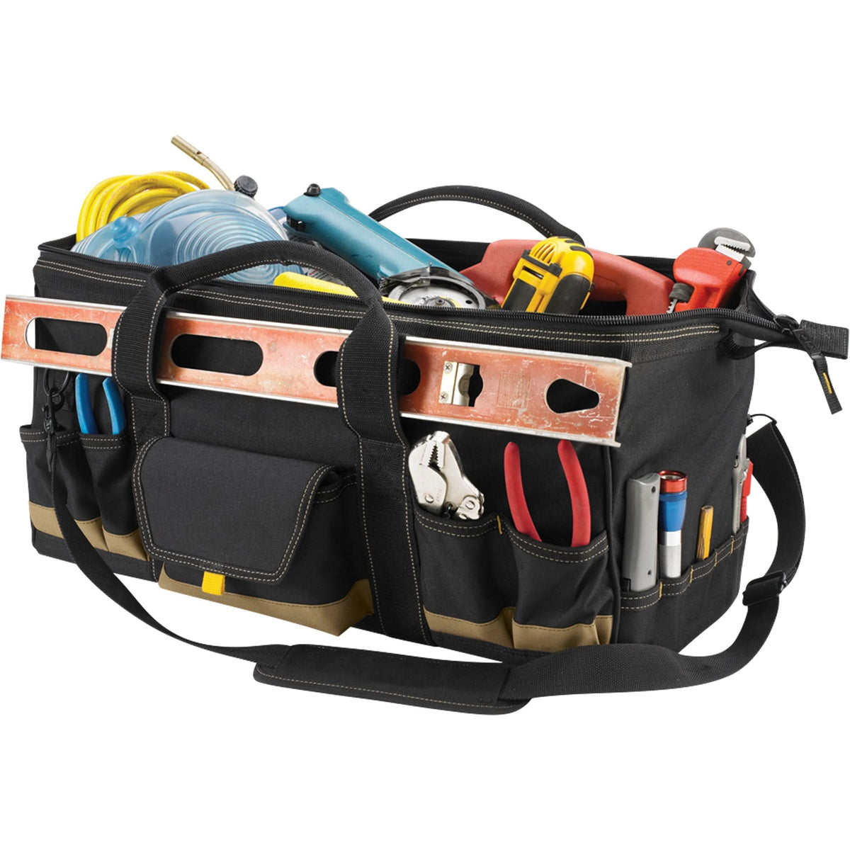 MEGAMOUTH™ Tool Bag, Polyester, 32 Pockets, Black