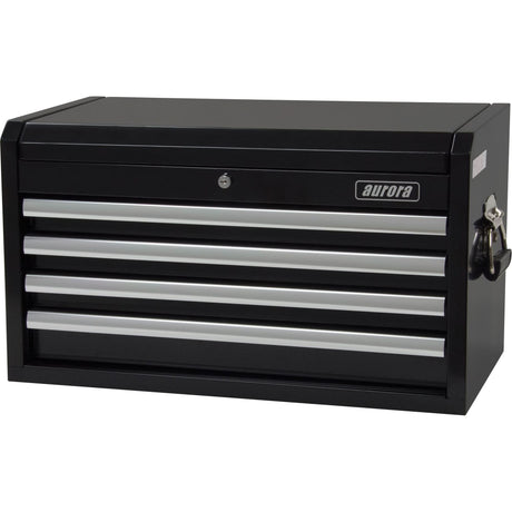Industrial Tool Chest, 26" W, 4 Drawers, Black