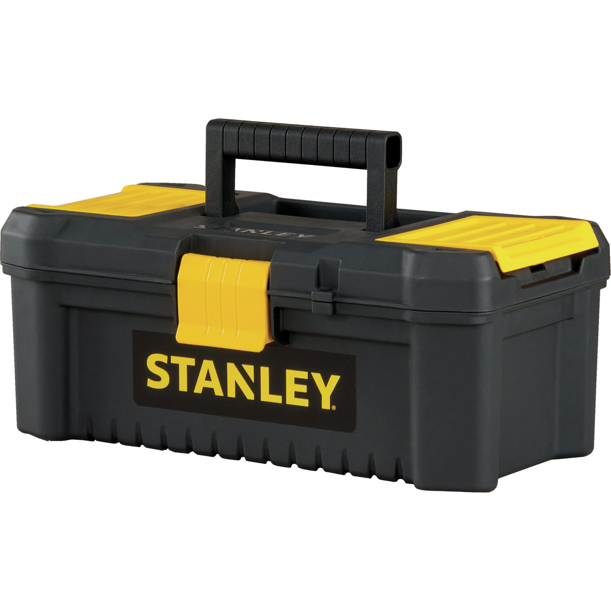 Essential® Tool Box with Tray, 12-1/2" W x 7-3/8" D x 5-1/8" H, Black/Yellow