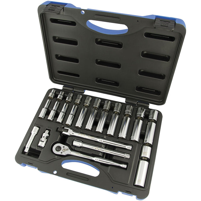 SW3830M-6 Metric Socket Wrench Set, 30 Pcs, 3/8" Drive Size, Deep