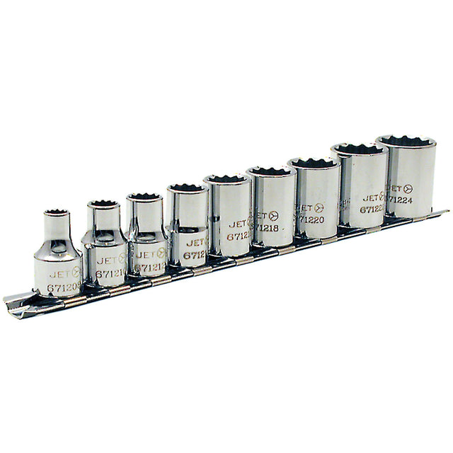 SAE Socket Set, 12 Pcs, 3/8" Drive Size
