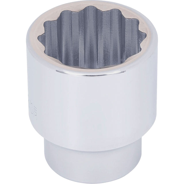 Chrome Socket, 2-3/16", 1" Drive, 12 Points