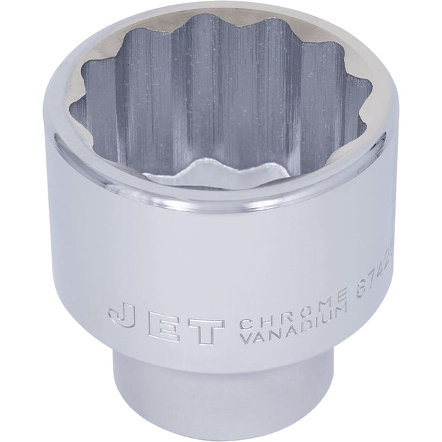 Chrome Socket, 2-3/8", 1" Drive, 12 Points