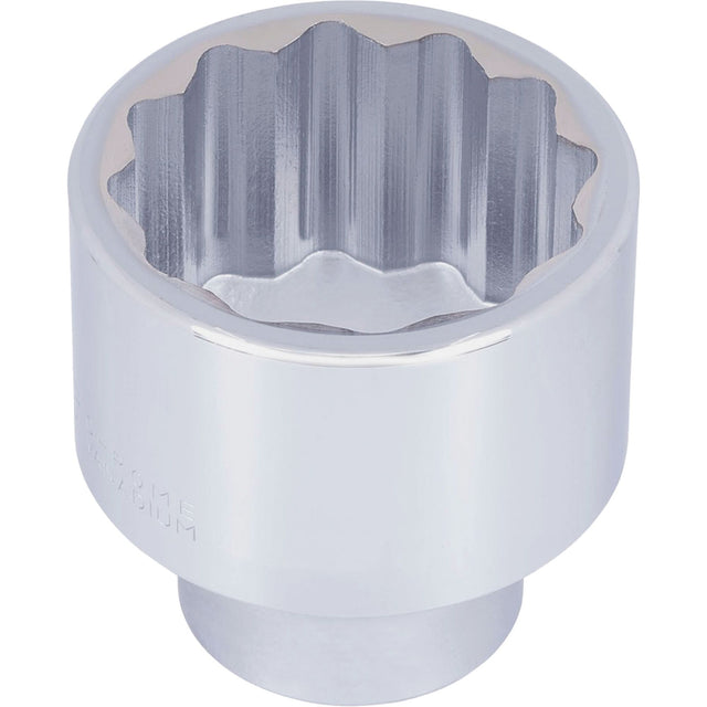 Chrome Socket, 2-5/8", 1" Drive, 12 Points